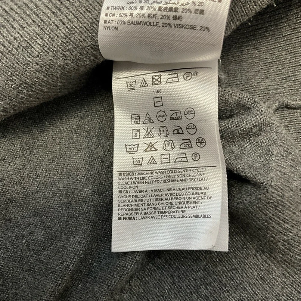 Banana Republic Men's Pullover Luxe V-neck Cotton Blend Sweater Size XXL In Gray